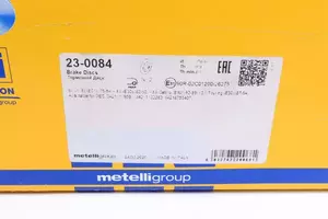 Тормозной диск Metelli 23-0084 фотография 4.