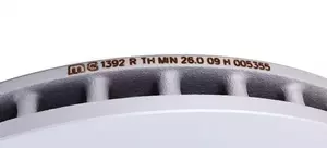 Вентильований передній гальмівний диск Metelli 23-1392C фотографія 3.