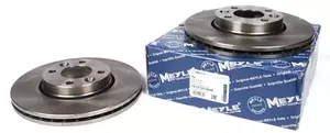 Вентильований передній гальмівний диск на Nissan Micra  Meyle 16-15 521 0039.
