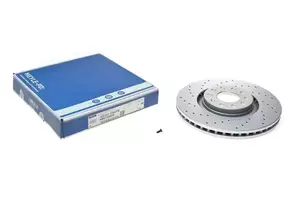 Вентилируемый передний тормозной диск с перфорацией Meyle 183 521 1106/PD.