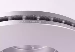 Вентилируемый передний тормозной диск Meyle 383 521 0005/PD фотография 1.