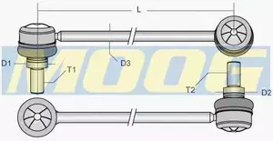Передня стійка стабілізатора Moog RE-LS-2095.