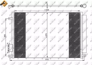 Радиатор кондиционера NRF 35753 фотография 3.