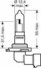 Лампа фары Osram 9005 фотография 3.