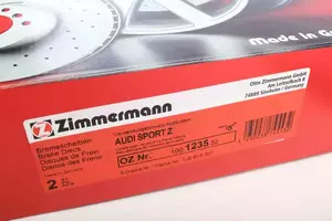 Перфорированный тормозной диск Otto Zimmermann 100.1235.52 фотография 6.