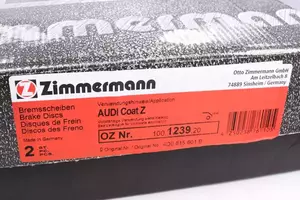 Перфорированный тормозной диск Otto Zimmermann 100.1239.20 фотография 5.