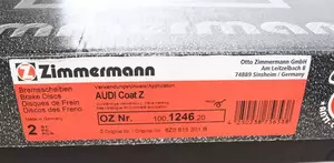 Перфорированный тормозной диск Otto Zimmermann 100.1246.20 фотография 6.