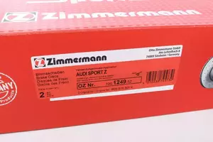 Перфорированный тормозной диск Otto Zimmermann 100.1249.52 фотография 5.