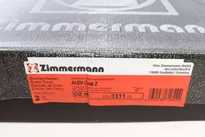 Перфорированный тормозной диск Otto Zimmermann 100.3311.20 фотография 5.