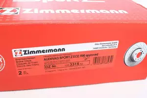 Перфорированный тормозной диск Otto Zimmermann 100.3315.52 фотография 1.