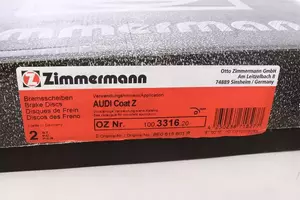 Перфорированный тормозной диск Otto Zimmermann 100.3316.20 фотография 5.