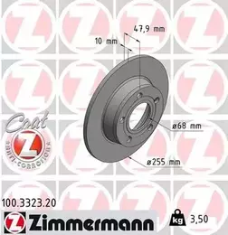 Тормозной диск Otto Zimmermann 100.3323.20 фотография 5.