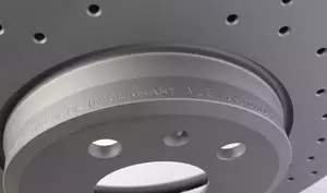 Вентилируемый тормозной диск с перфорацией Otto Zimmermann 100.3330.52 фотография 2.
