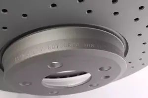 Вентилируемый тормозной диск с перфорацией Otto Zimmermann 100.3330.52 фотография 3.