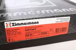 Перфорированный тормозной диск Otto Zimmermann 100.3336.20 фотография 5.