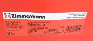Вентилируемый тормозной диск с перфорацией Otto Zimmermann 100.3355.52 фотография 6.