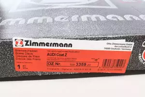 Вентилируемый тормозной диск Otto Zimmermann 100.3359.20 фотография 4.