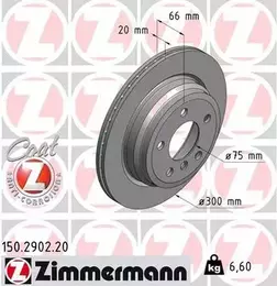 Вентилируемый тормозной диск Otto Zimmermann 150.2902.20 фотография 6.