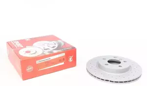 Вентилируемый тормозной диск с перфорацией Otto Zimmermann 150.2924.52 фотография 0.