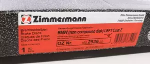 Вентилируемый тормозной диск Otto Zimmermann 150.2936.20 фотография 5.