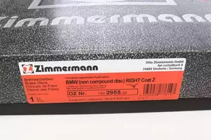 Вентильований гальмівний диск Otto Zimmermann 150.2955.20 фотографія 5.