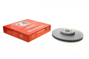 Вентилируемый тормозной диск с перфорацией Otto Zimmermann 150.2955.52 фотография 0.