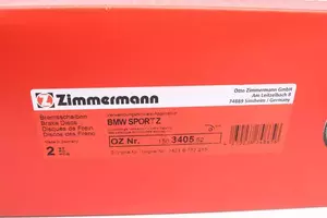Перфорированный тормозной диск Otto Zimmermann 150.3405.52 фотография 5.