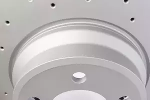 Вентилируемый тормозной диск с перфорацией Otto Zimmermann 150.3408.52 фотография 1.