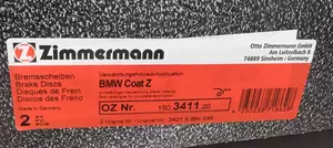 Перфорированный тормозной диск Otto Zimmermann 150.3411.20 фотография 5.
