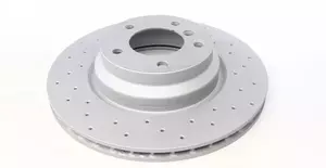 Вентилируемый тормозной диск с перфорацией Otto Zimmermann 150.3428.52 фотография 4.
