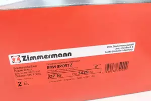 Перфорированный тормозной диск Otto Zimmermann 150.3429.52 фотография 4.