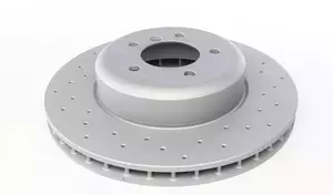 Вентилируемый тормозной диск с перфорацией Otto Zimmermann 150.3434.52 фотография 4.
