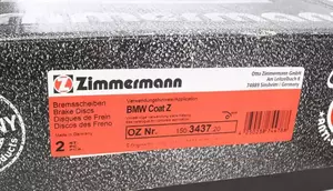 Вентильований гальмівний диск Otto Zimmermann 150.3437.20 фотографія 5.