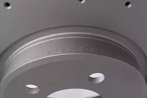 Вентилируемый тормозной диск с перфорацией Otto Zimmermann 150.3449.52 фотография 2.