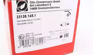 Тормозные колодки Otto Zimmermann 23138.145.1 фотография 4.
