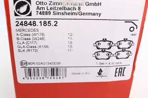 Гальмівні колодки Otto Zimmermann 24848.185.2 фотографія 3.