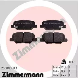 Тормозные колодки Otto Zimmermann 25688.150.1 фотография 3.