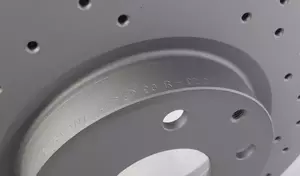 Вентилируемый тормозной диск с перфорацией Otto Zimmermann 370.3050.52 фотография 2.
