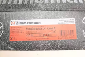 Вентильований гальмівний диск Otto Zimmermann 380.2172.20 фотографія 4.