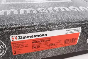 Перфорированный тормозной диск Otto Zimmermann 400.3663.20 фотография 5.