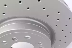Вентилируемый тормозной диск с перфорацией Otto Zimmermann 400.3683.52 фотография 3.
