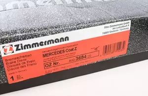 Вентильований гальмівний диск з перфорацією Otto Zimmermann 400.3684.20 фотографія 4.