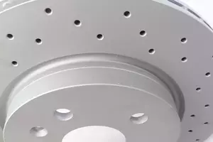 Вентилируемый тормозной диск с перфорацией Otto Zimmermann 430.2618.52 фотография 2.