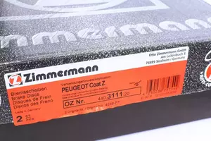 Вентильований гальмівний диск Otto Zimmermann 440.3111.20 фотографія 5.
