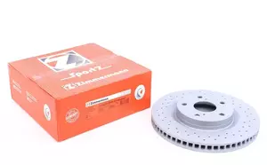 Вентилируемый тормозной диск с перфорацией Otto Zimmermann 590.2810.52 фотография 3.
