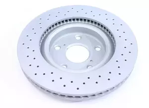 Вентилируемый тормозной диск с перфорацией Otto Zimmermann 590.2810.52 фотография 4.