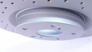 Вентилируемый тормозной диск с перфорацией Otto Zimmermann 590.2810.52 фотография 5.