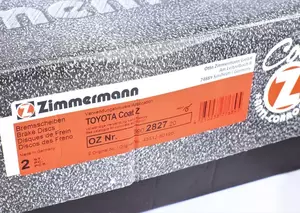 Вентилируемый тормозной диск Otto Zimmermann 590.2827.20 фотография 5.