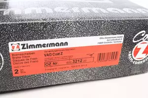 Вентилируемый тормозной диск Otto Zimmermann 600.3212.20 фотография 5.