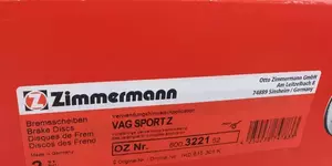 Вентильований гальмівний диск з перфорацією Otto Zimmermann 600.3221.52 фотографія 5.